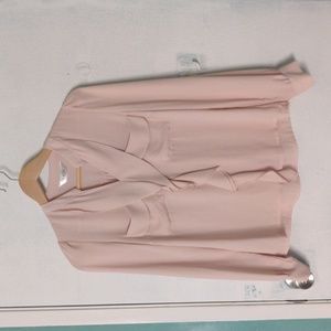 Cute Chiffon Pink Blouse